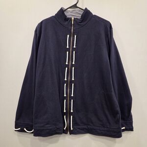 Needle & Threads Nautical Theme Zip Up Jacket Large